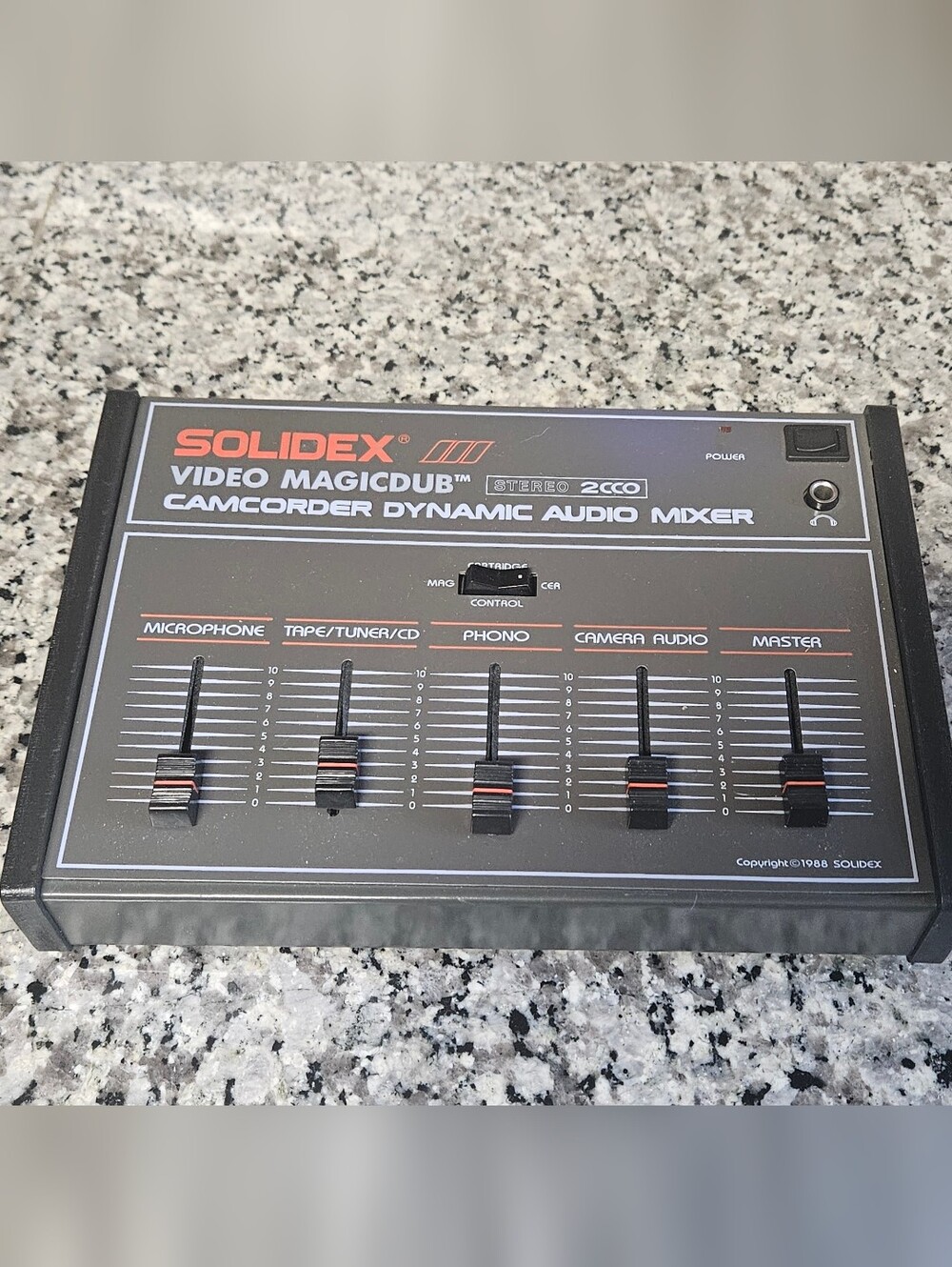 Vtg Solidex Video MagicDub Camcorder Audio Mixer VM2000